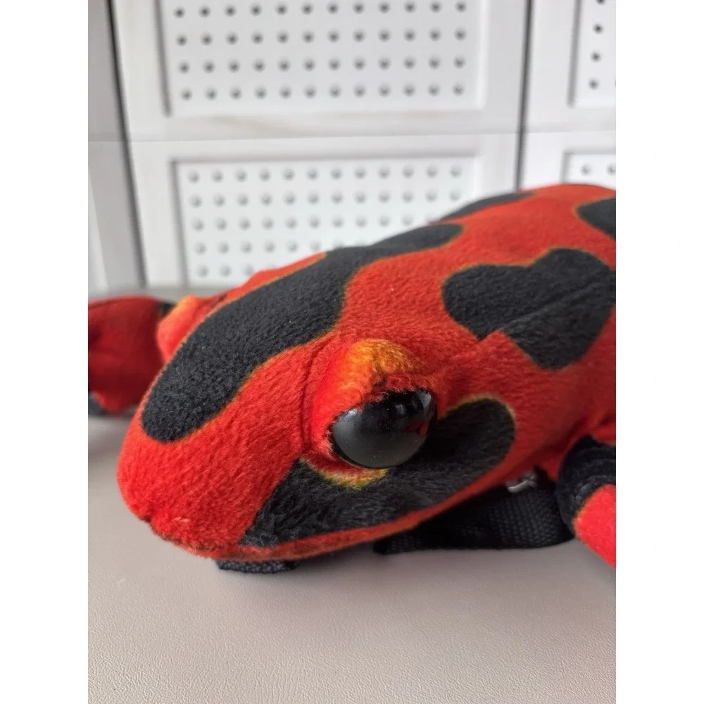 Plush Poison Dart Frog Zip Up Backpack 14